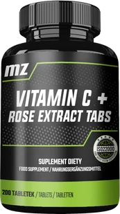 MZ-STORE VITAMIN C + ROSE EXTRACT WITAMINA C Z DZIKĄ RÓŻĄ 200 TABLETEK - Witaminy i minerały - miniaturka - grafika 1