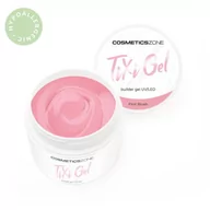 Żele do paznokci - Żel budujący z pamięcią cieczy brudny róż UV LED First Blush 5ml - miniaturka - grafika 1