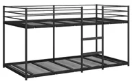Łóżka - Czarne łóżko piętrowe metalowe 80x200 cm - Mood 3X - miniaturka - grafika 1