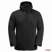 Kurtki i kamizelki sportowe męskie - Męska kurtka Jack Wolfskin TAUBENBERG 3IN1 JKT black - miniaturka - grafika 1