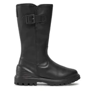 Buty dla dziewczynek - Kozaki ECCO Tredtray K 77008201001 Czarny - miniaturka - grafika 1