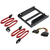 Obudowy i kieszenie na dyski twarde - Adapter akasa 2.5" SSD a HDD + SATA kabely (AK-HDA-11) - miniaturka - grafika 1