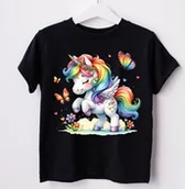 Koszulki dla dziewczynek - koszulka dla dziewczynki unicorn 11 - miniaturka - grafika 1