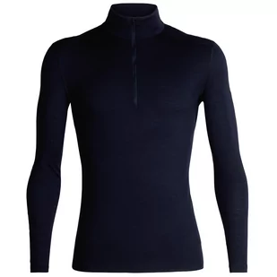 Koszulka męska Icebreaker Mens 200 Oasis LS Half Zip Rozmiar: L / Kolor: ciemnoniebieski - Koszulki sportowe męskie - miniaturka - grafika 1