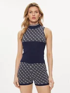 Swetry damskie - Guess Sweter Lise W3YR26 Z37K0 Granatowy Regular Fit - miniaturka - grafika 1