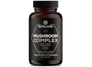 Solve Labs Mushroom Complex 60kaps. Adaptogeny - Witaminy i minerały - miniaturka - grafika 1