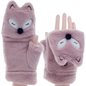 Rękawiczki - ZIMOWE RĘKAWICZKI ZABAWNE MORDKI LISEK - miniaturka - grafika 1