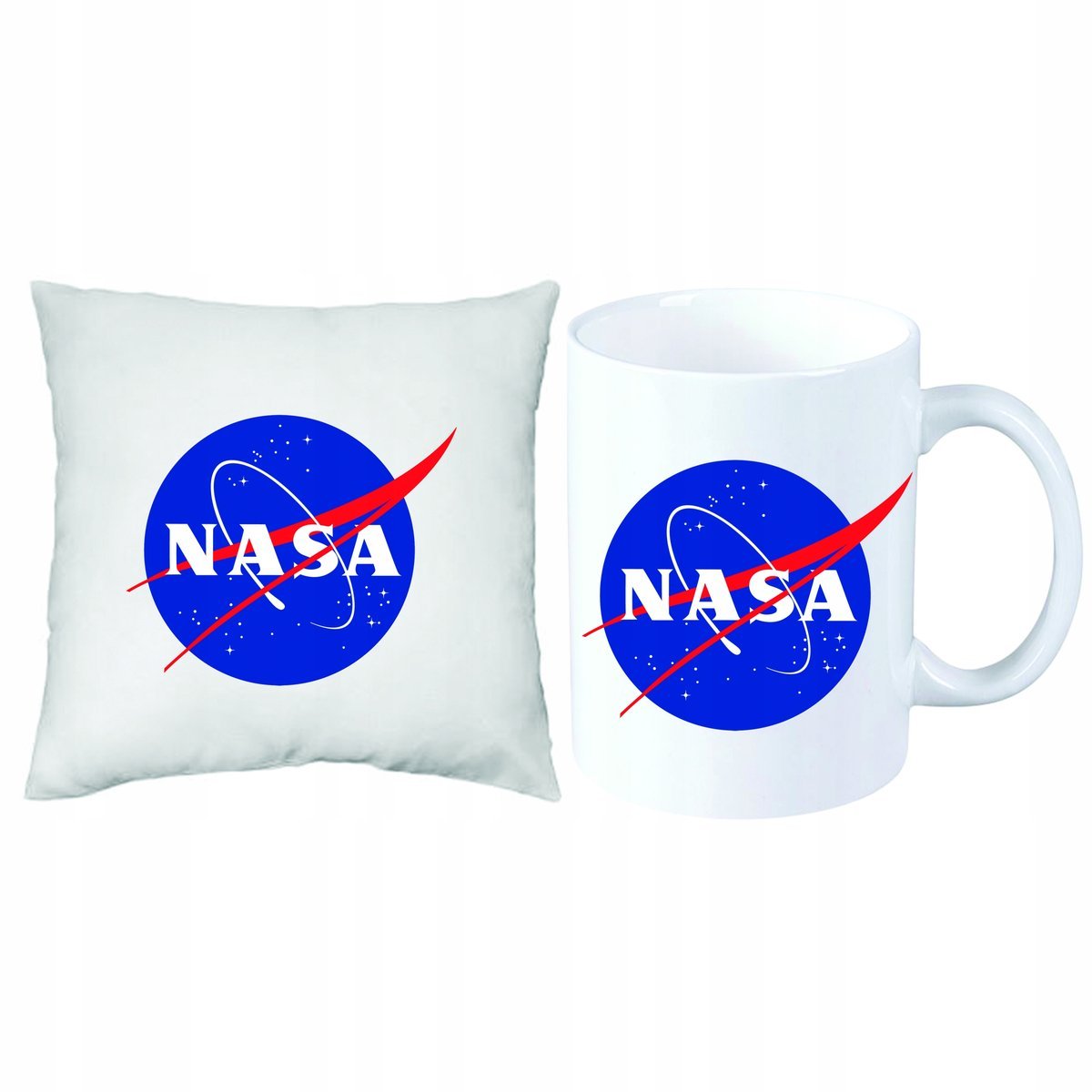 NASA Kosmos ZESTAW PREZENT PODUSZKA + KUBEK+ IMIĘ