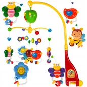 Karuzele dla niemowląt - MalPlay Karuzelka do Łóżeczka z Pszczółkami i Motylkami MAL-107261 - miniaturka - grafika 1