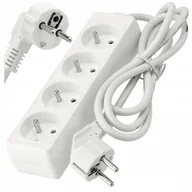 Przedłużacze i rozgałęźniki - Przedłużacz Listwa Zasilająca 4 Gniazda 1,5m 13A 3000W 3*1,0 mm2 Bezpieczny - miniaturka - grafika 1