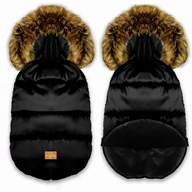 Śpiworki dla dzieci - Śpiworek do wózka spacerówki 4w1 Grafit 90x48 - CZARNY - RUDY - miniaturka - grafika 1