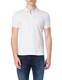 Koszulki męskie - Geox Męska koszulka polo M Sustainable C, optical white, S - grafika 1