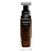 Podkłady do twarzy - NYX Professional Makeup Cant Stop Wont Stop Foundation 25 Deep Ebony - miniaturka - grafika 1