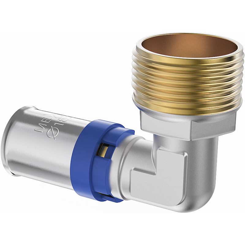 Mexen PEX-P kolano zaciskowe, zaprasowywane PEX 20 x 1/2 GZ - W97127-2012M-00