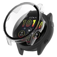 Akcesoria do smartwatchy - Etui + szkło 2W1 do Garmin Forerunner 165 przezroczyste - miniaturka - grafika 1