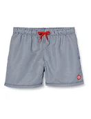 Spodenki damskie - CMP Szorty kąpielowe męskie z mikrofibry niebieski granatowo-biały 54 - miniaturka - grafika 1