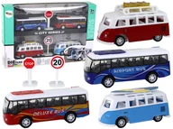 Samochody i pojazdy dla dzieci - Kampery Autobusy Z Napędem Frykcyjnym 1:87 4 Sztuki - miniaturka - grafika 1
