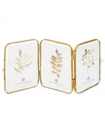 Ramki na zdjęcia - Ramka na 3 Zdjęcia Multiramka Składana Gold - miniaturka - grafika 1