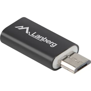 Lanberg Adapter USB CF micro USB BM 2.0 czarny + EKSPRESOWA AD-UC-UM-01 - Adaptery i przejściówki - miniaturka - grafika 2