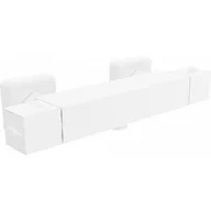 Baterie wannowe i prysznicowe - Mexen Cube termostatyczna bateria prysznicowa biała - 77200-20 - miniaturka - grafika 1