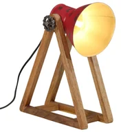 Lampy stojące - vidaXL Lampa stołowa, 25 W, postarzany czerwony, 30x17x40 cm, E27 - miniaturka - grafika 1