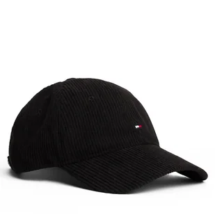 Czapka z daszkiem Tommy Hilfiger Th Flag 6 Panel Cord Cap AM0AM13583 Czarny - Czapki męskie - miniaturka - grafika 1