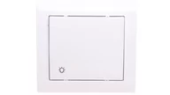 Wyłączniki światła i elektryczne - Ospel Przycisk światło IMPRESJA biały - miniaturka - grafika 1