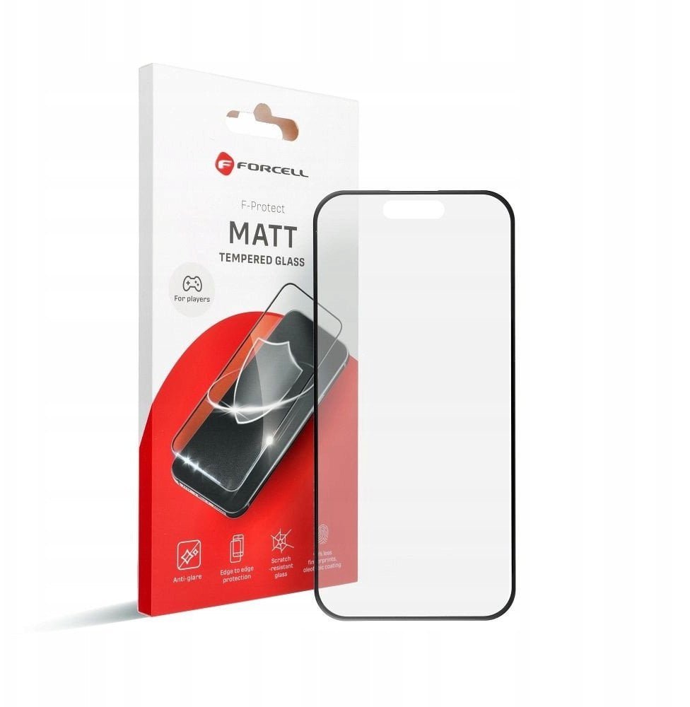 Szkło Hartowane Forcell Matt Glass - do Iphone X / XS / 11 Pro czarny