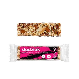 Baton Słodziak 54g D-Nuts - Przekąski dla dzieci Baton Słodziak 54g D-Nuts - Przekąski dla dzieci - miniaturka - grafika 1