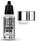 Akcesoria i części modelarskie - Green Stuff World: Farba Chromowa        Metaliczna 17Ml - miniaturka - grafika 1