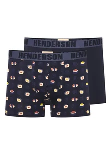 Bokserki (dłuższa nogawka) Sushi Henderson 2-pak navy XL - Majtki męskie - miniaturka - grafika 1