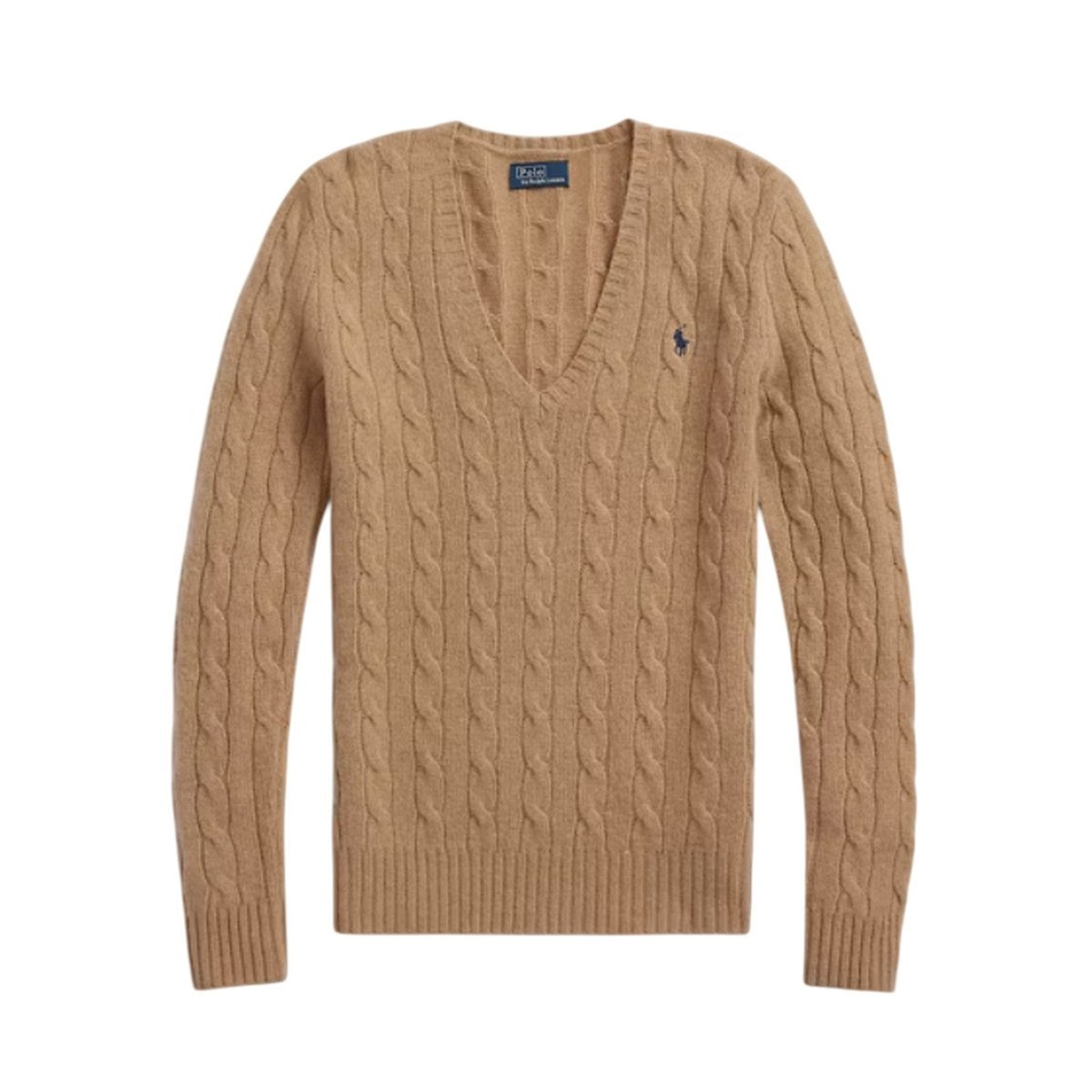 maglioni donna ralph lauren - kimberly-long sleeve-pullover - cammello