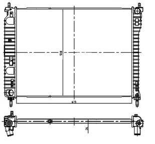 RADIATOR CHEVROLET Captiva 2.4 07- - Układ chłodzenia - akcesoria - miniaturka - grafika 1