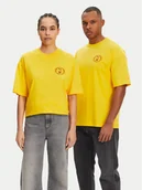 Koszulki i topy damskie - Puma T-Shirt Unisex Harry Potter 630092 Żółty Oversize - miniaturka - grafika 1