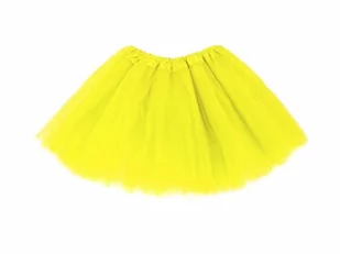 SPÓDNICZKA TIULOWA TRÓJWARSTWOWA ŻÓŁTA 28cm - Sukienki i spódniczki dla dziewczynek - miniaturka - grafika 1