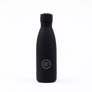 Cool Bottles Butelka termiczna 350 ml Triple cool Mono Black - Zestawy naczyń dla dzieci - miniaturka - grafika 1