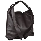 Plecaki - Torebko plecak XL skóra naturalna braz czekolada - miniaturka - grafika 1