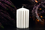 Świece - Świeca sojowa dekoracyjna Lamele mała/Sawarge Candles - miniaturka - grafika 1
