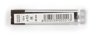 Koh-i-noor Koh-I-Noor Wkład Grafit Techniczny 0.5mm H 12szt 415200H005PK1204 - Akcesoria kreślarskie - miniaturka - grafika 1