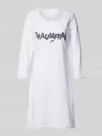 Bielizna nocna - Koszula nocna z wyhaftowanym napisem model ‘Traumfrau’ - miniaturka - grafika 1