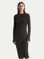 Sukienki - Marc O'Polo Sukienka dzianinowa 409 5045 67097 Czarny Slim Fit - miniaturka - grafika 1