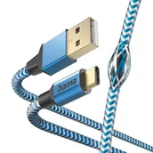 Kable USB - Kabel USB - USB Typ-C HAMA Reflected 1.5 m Niebieski - miniaturka - grafika 1
