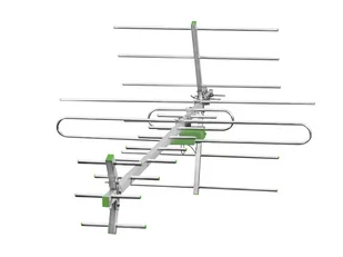PS Antena DVB-T TURBO TV-MUX8 COMBO Q100 VHF/UHF polaryzacja pionowa (V) lub pozioma (H) + symetryzator. - Anteny TV - miniaturka - grafika 1