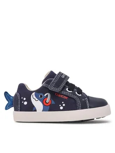 Geox Sneakersy B Kilwi Boy B25A7C01022C4064 M Granatowy - Buty dla chłopców - miniaturka - grafika 1