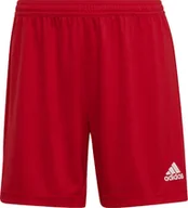 Spodnie sportowe damskie - Spodenki krótkie treningowe damskie adidas Entrada 22 czerwone HI0002 S - miniaturka - grafika 1