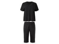 Piżamy damskie - esmara® Piżama damska z wiskozą (Czarny, 3XL (56/58)) - miniaturka - grafika 1