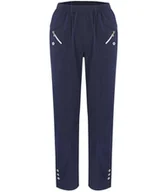 Spodnie damskie - Wygodne elastyczne spodnie damskie w gumkę proste-42 - miniaturka - grafika 1