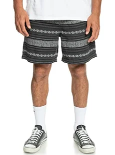 Quiksilver Szorty Taxer żakardowe męskie czarne XXL - Spodenki damskie - miniaturka - grafika 1