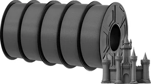 filament do drukarek 3D, materiał przyjazny dla środowiska, waga 1,1 kg, PLAMeta-Grey-5.5KG - Filamenty i akcesoria do drukarek 3D - miniaturka - grafika 1