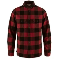 Koszulki sportowe męskie - Koszula męska Fjällräven Övik Heavy Flannel Shirt M Rozmiar: XL / Kolor: czerwony/czarny - miniaturka - grafika 1